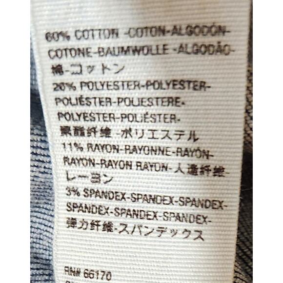 Free People We The Free Flared Jeans Pull On Blue Denim Stretch Women's Size 31 - Picture 14 of 15